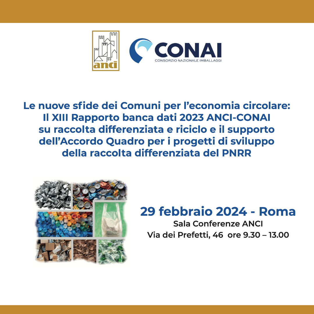 ANCI CONAI XIII Rapporto Banca Dati 2023