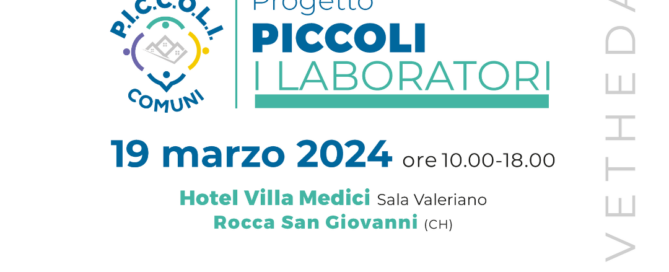 Progetto piccoli laboratorio