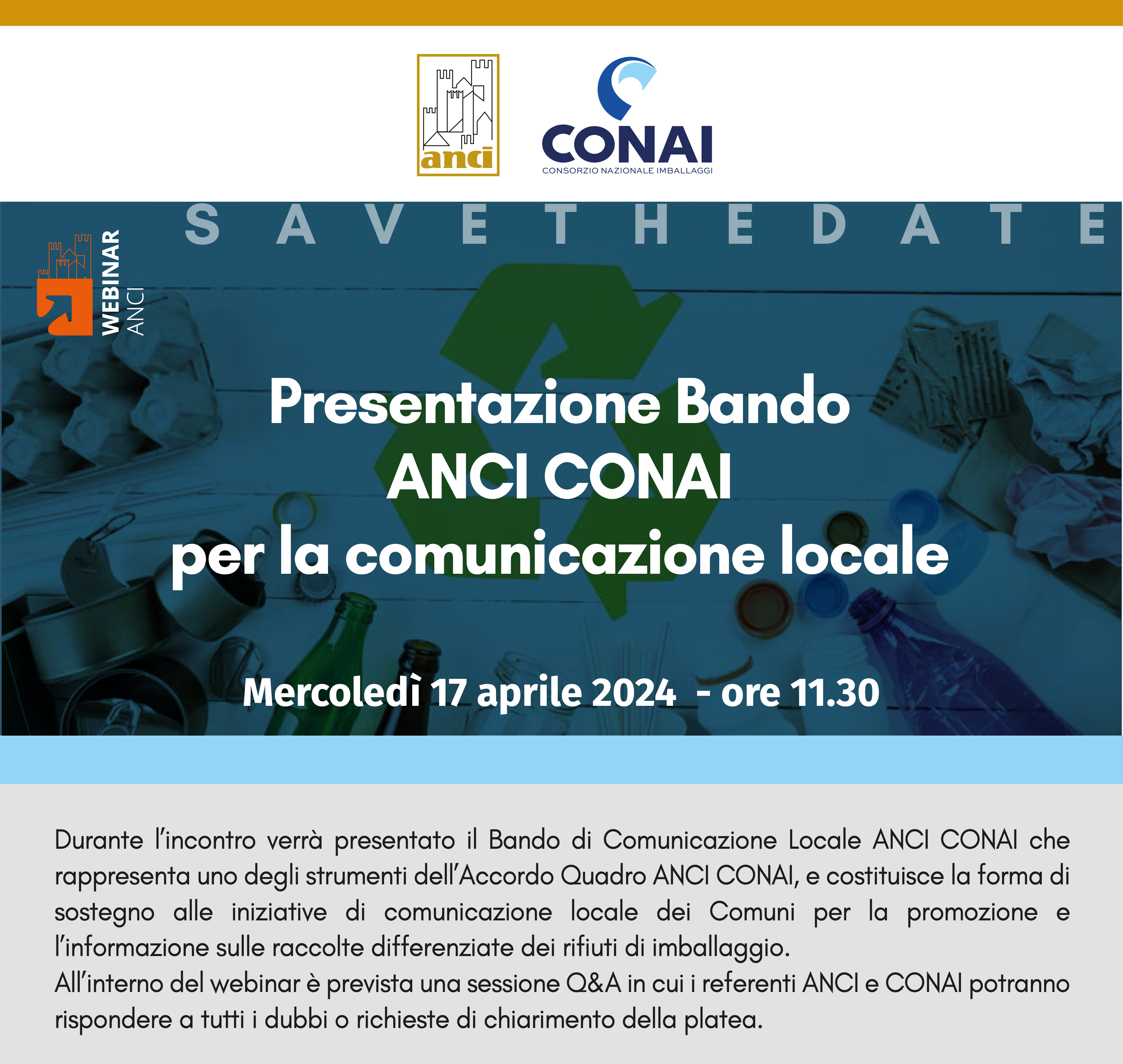 webinar bando comunicazione conai