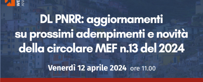 Webinar 12 aprile