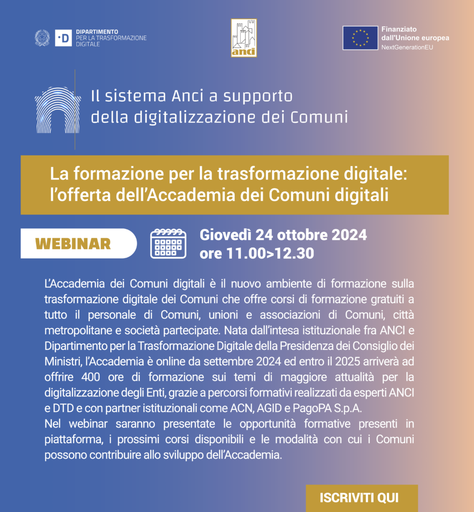 La formazione per la trasformazione digitale: l'offerta dell'Accademia ...