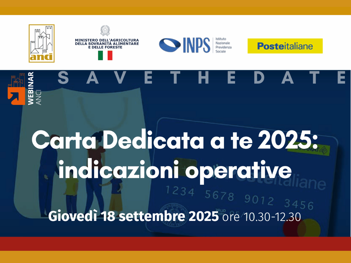 Webinar ANCI-MASAF-INPS-POSTE ITALIANE