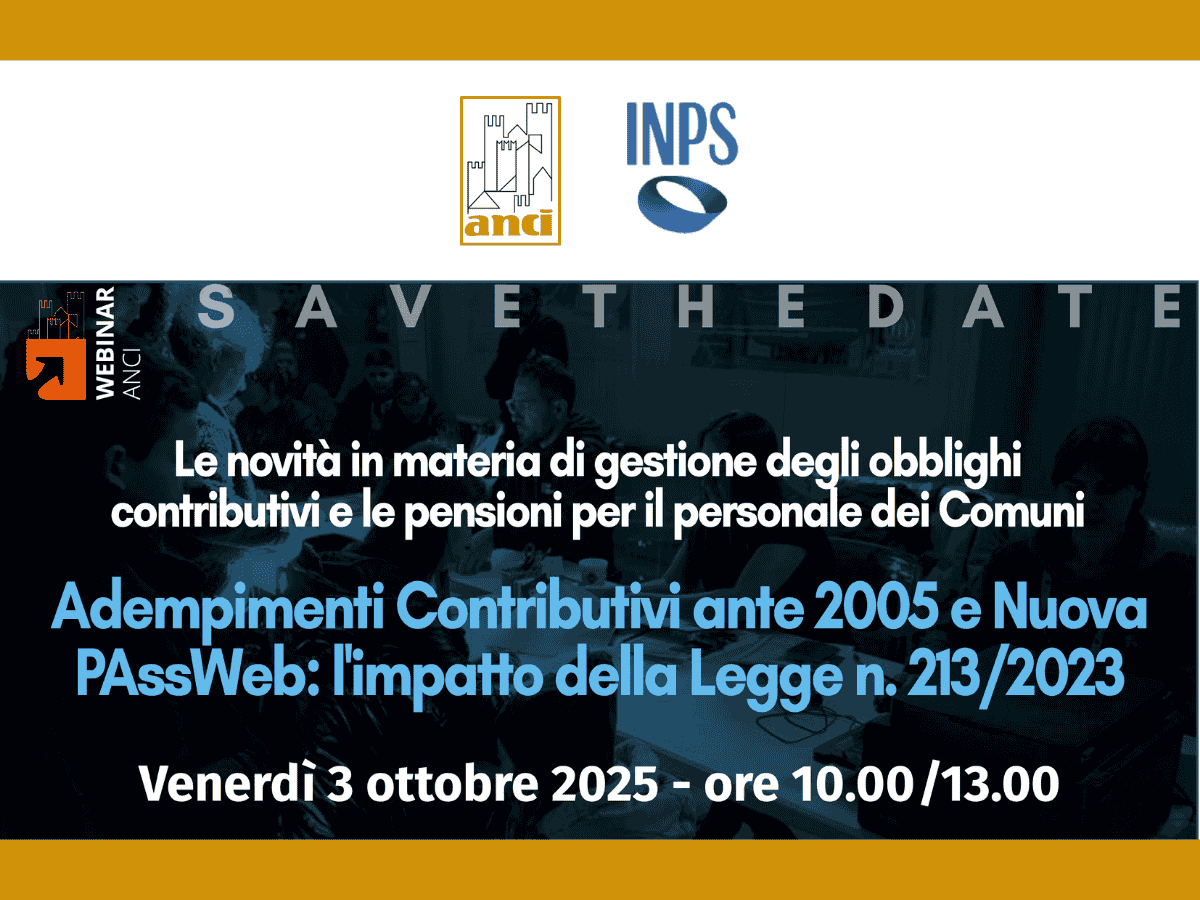 Webinar ANCI-INPS