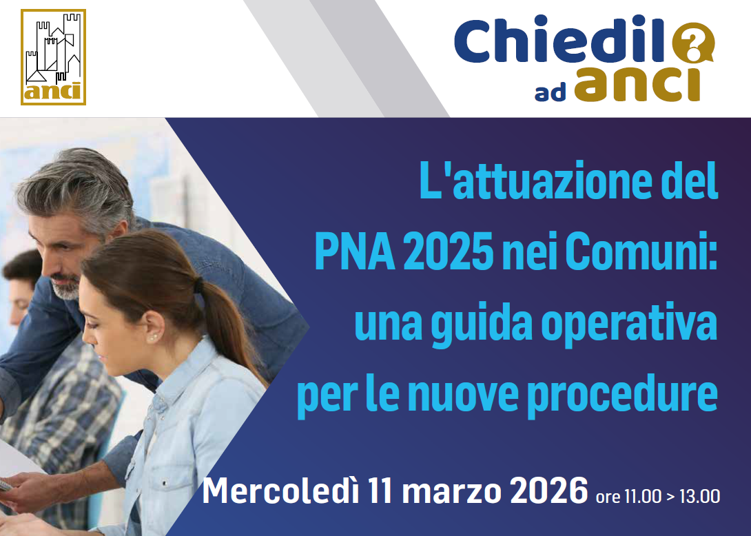 Webinar ANCI “Chiedilo ad ANCI”