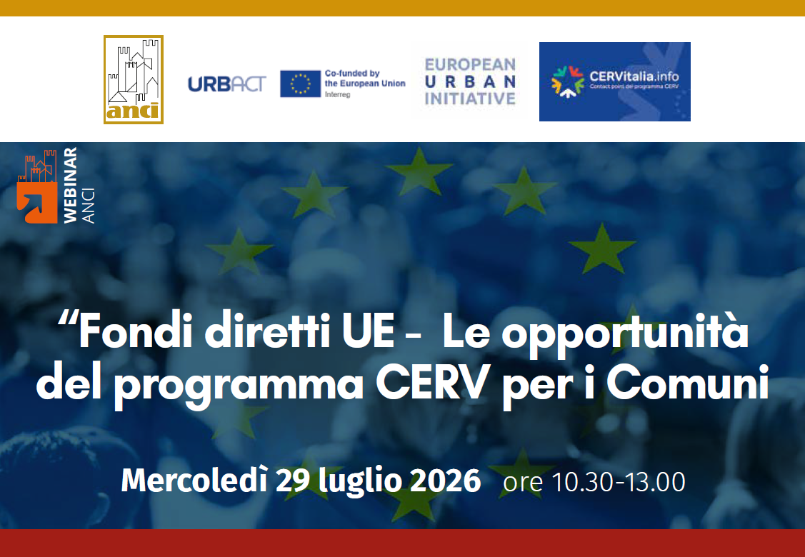 Webinar ANCI su fondi Programma CERV